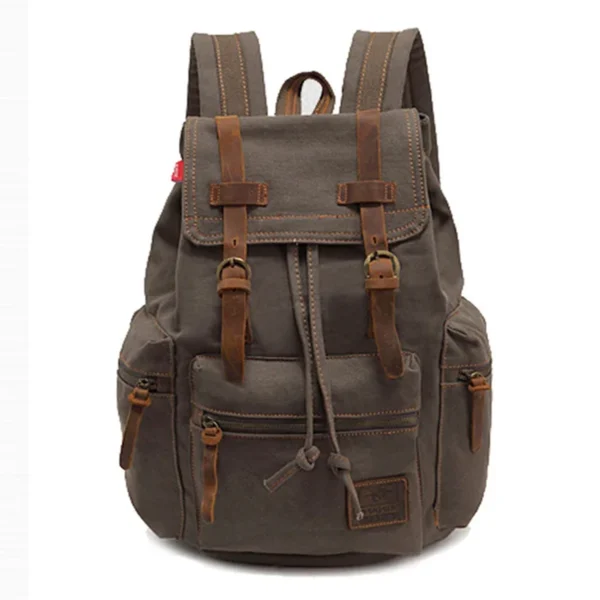 Sac à dos au style vintage, couleur vert