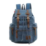 Sac à dos au style vintage, couleur bleu