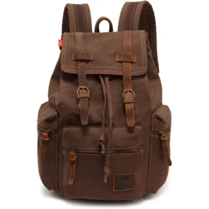 Sac à dos au style vintage, couleur café
