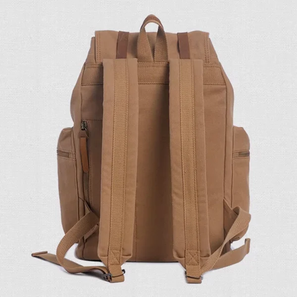 AUGUR – Sac à dos en toile au style Vintage, couleur marron