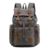 Sac à dos au style vintage, couleur gris