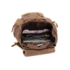 AUGUR – Sac à dos en toile au style Vintage, couleur marron