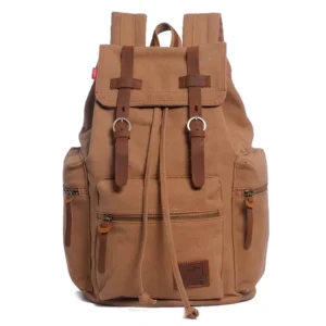 Sac à dos au style vintage, couleur jaune