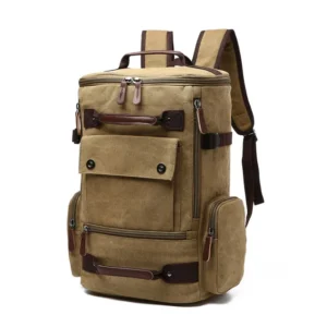 Sac à dos au style vintage, couleur jaune