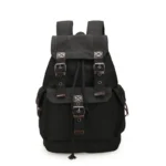 Sac à dos au style vintage, couleur noir