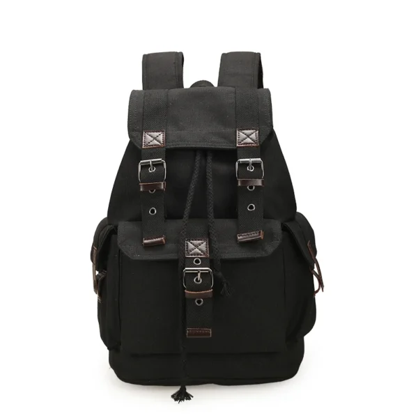 Sac à dos au style vintage, couleur noir